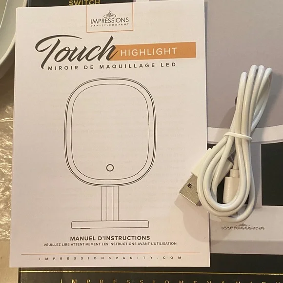 Impressions Vanity Touch Highlight LED Mirror - White - Picture 4 of 10